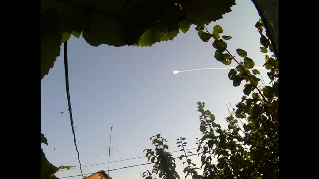 Rocket takeoff air defense work over my house