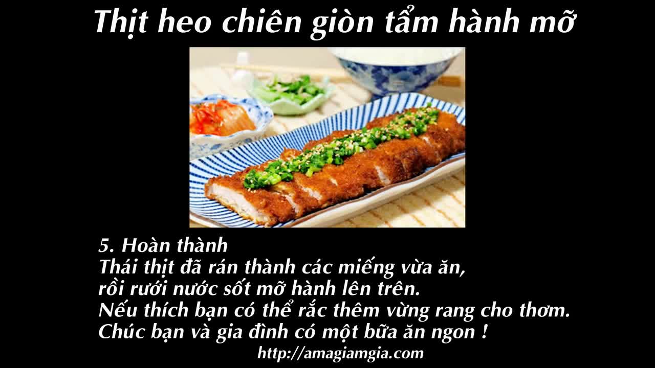 Thịt heo chiên giòn - Hướng dẫn nấu ăn - Món ngon mỗi ngày - Món ngon dễ làm