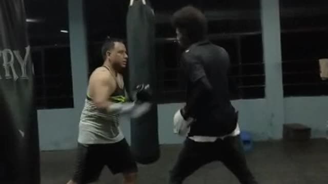 Trying my best for fast punching