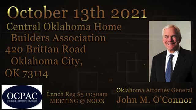 John O'Connor promo video for OCPAC meeting