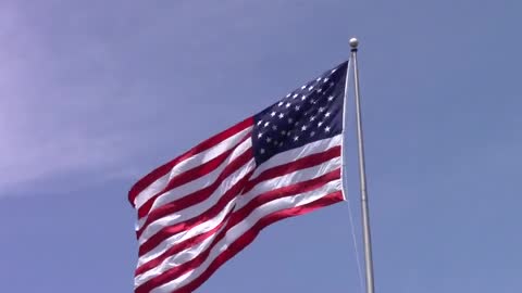 American Flag Stock Video Copyright Free