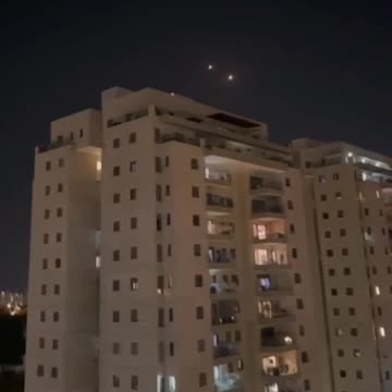 The sky over Tel Aviv