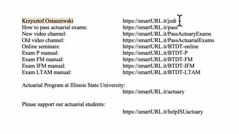 Exam IFM exercise for June 25, 2021