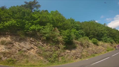 Getting Airborne over World Famous Cycling Race