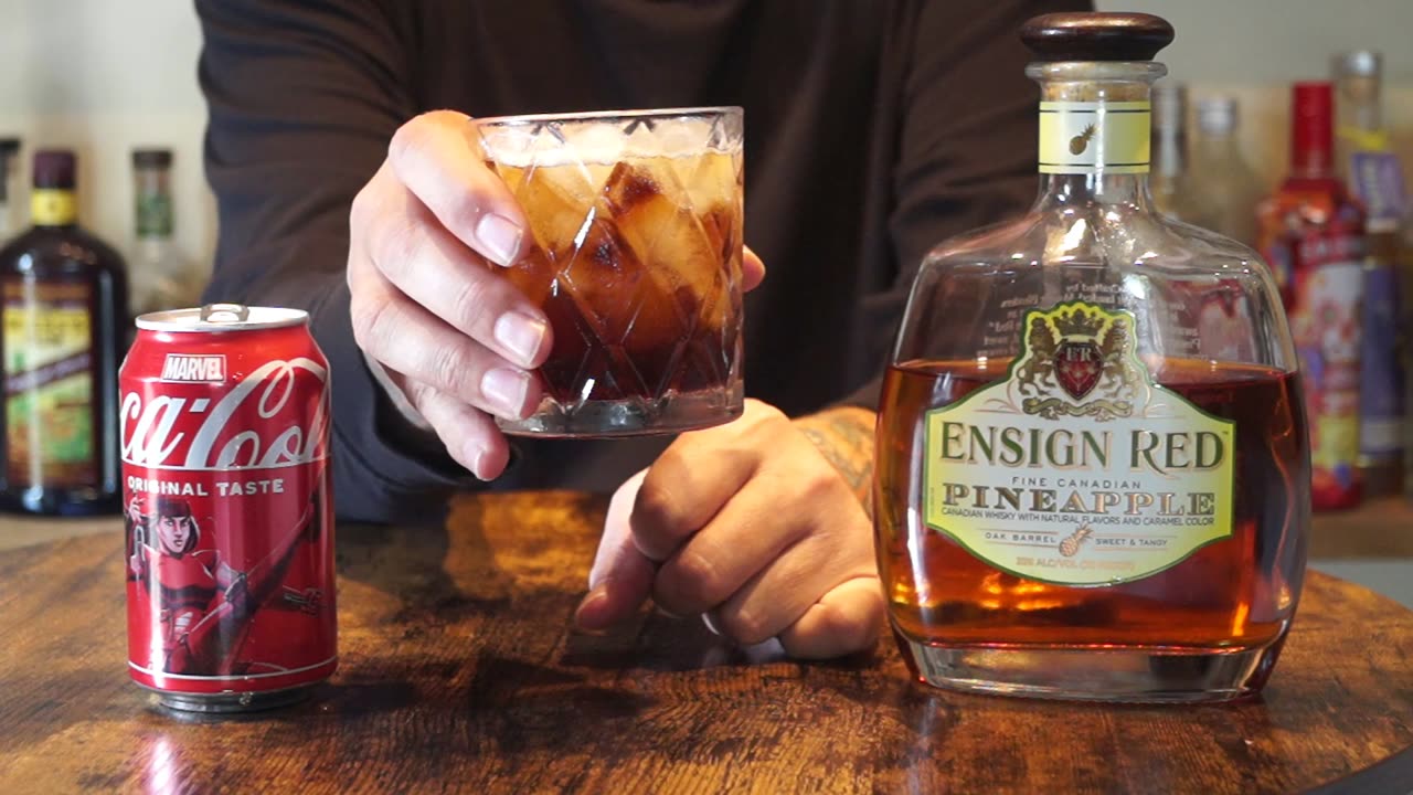 Ensign Red Pineapple Whiskey & Coke