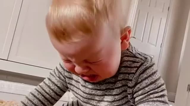 Funny confusing baby