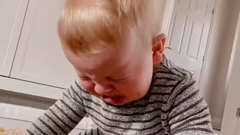 Funny confusing baby