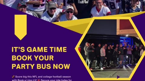 It's Game Time Book Your Party Bus Now