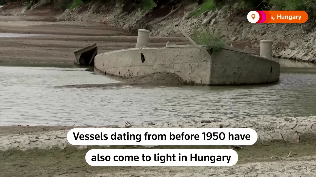 Nazi ships emerge from the Danube as water levels drop | REUTERS