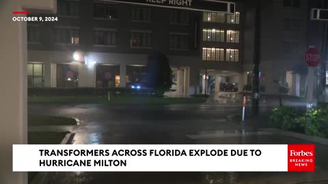 WATCH- Transformers Across Florida Explode Due To Hurricane Milton