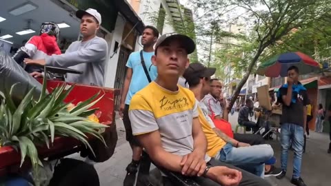 A Busy Day In Downtown Medellin Colombia