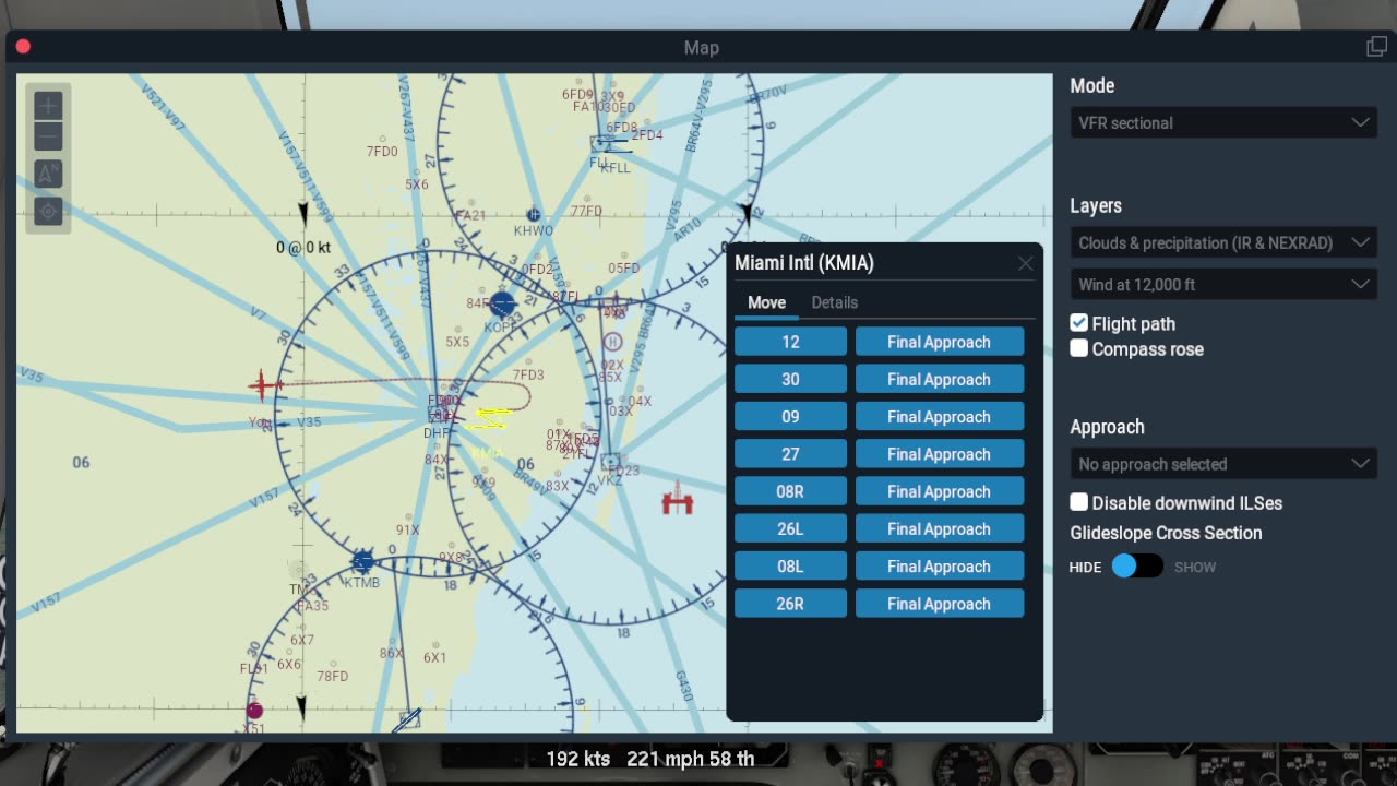 gettin the B1900 dialed in - Xplane 11 - More MIAMI ILS -