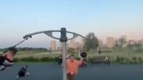 He tries to run off it lol
