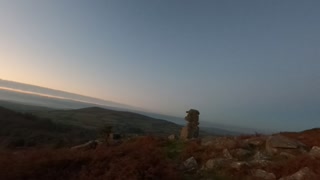 Panning away from Bowermans nose Dartmoor