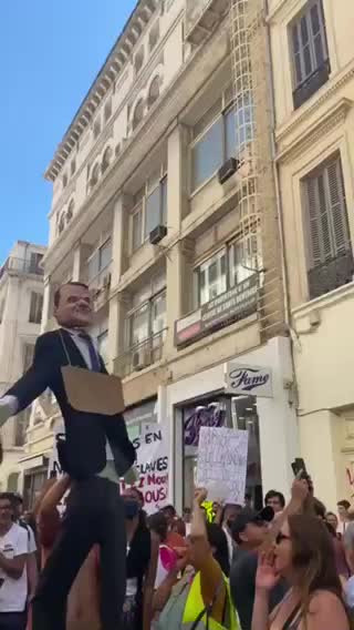 Macron tyrannical hangman