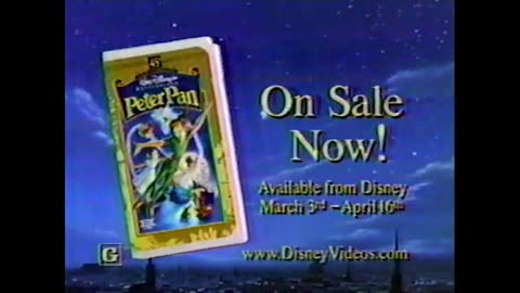 March 4, 1998 - Time is Running Out to Own Peter Pan on Home Video