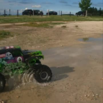 Just out having a little fun with RC's - Grave Digger - Spawn - Maxx