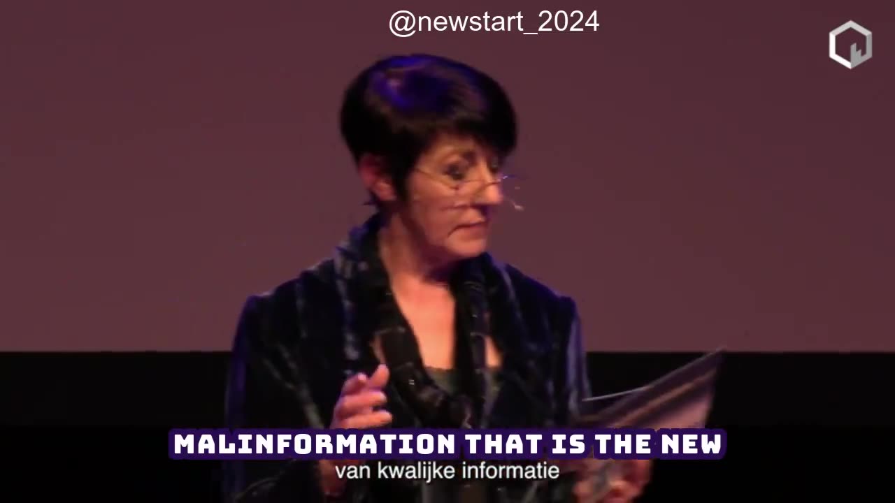 German MEP Christine Anderson: "Let me give you an example for disinformation.