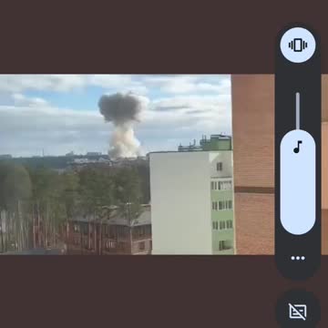 Giant explosion can be seen from someones apartment window