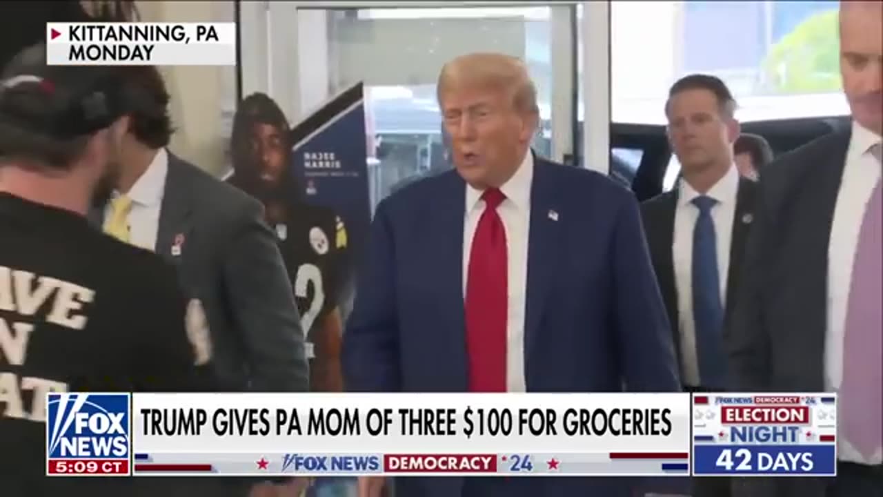 Trump gives local mom $100 to pay for groceries_ 'A complete surprise'