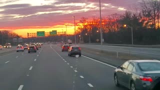 Sunrise 80 East heading to New York