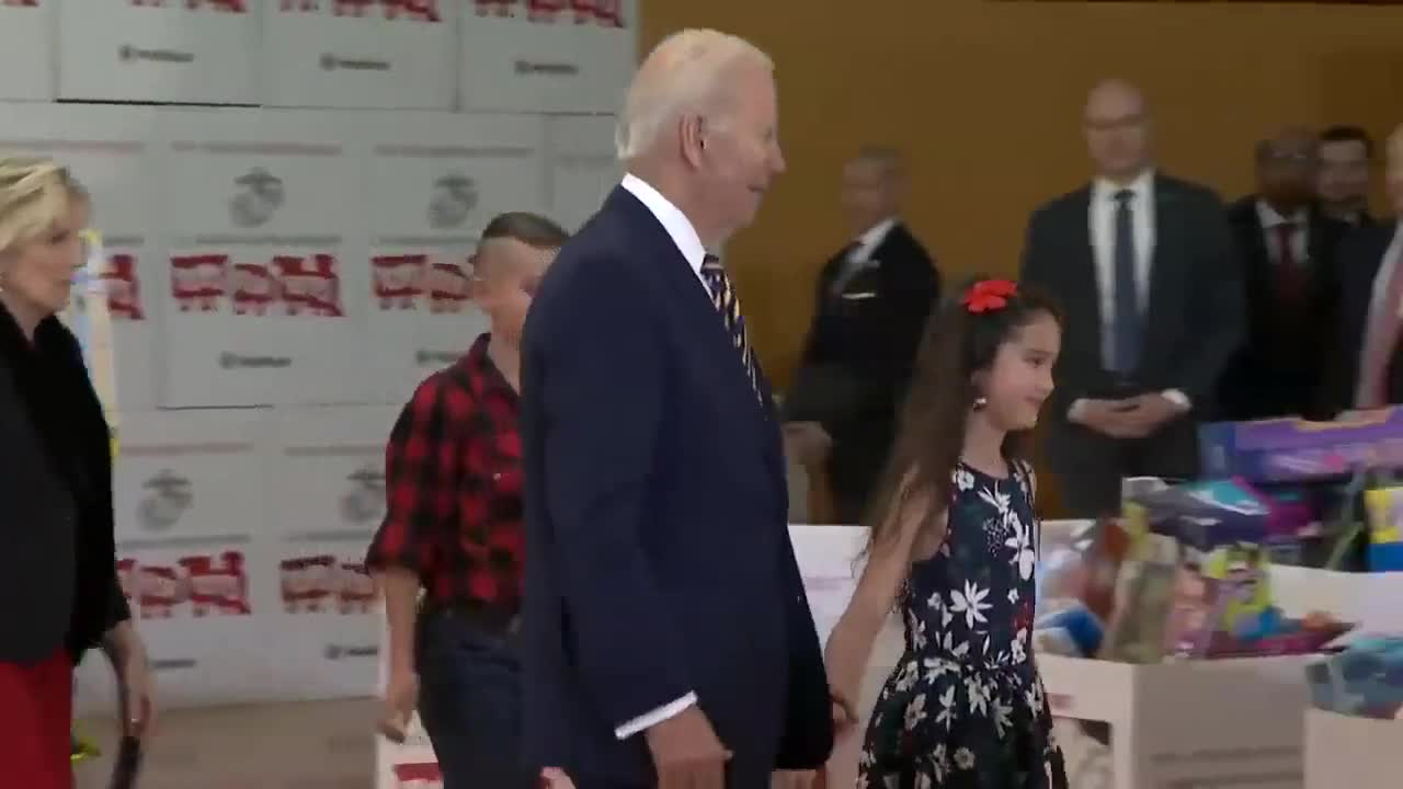 Joe Biden Appears Lost Again, Gets Led Around By A Little Girl