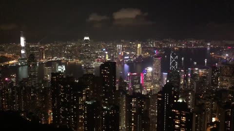 So beautiful Hong Kong night view