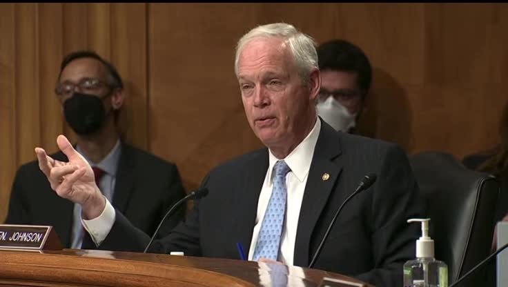 Can you hear it? Yes those are Senator Ron Johnson’s Giant Steel Balls dropping truth!