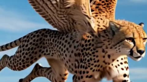 Cheetah-Falcon Hybrid: The Ultimate Apex Predator in Action 🥰