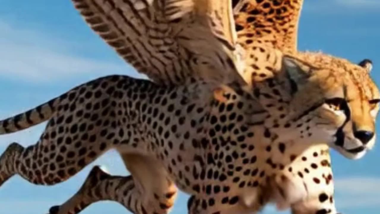 Cheetah-Falcon Hybrid: The Ultimate Apex Predator in Action 🥰