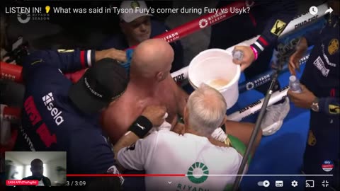 Tyson Furys corner was a shambles