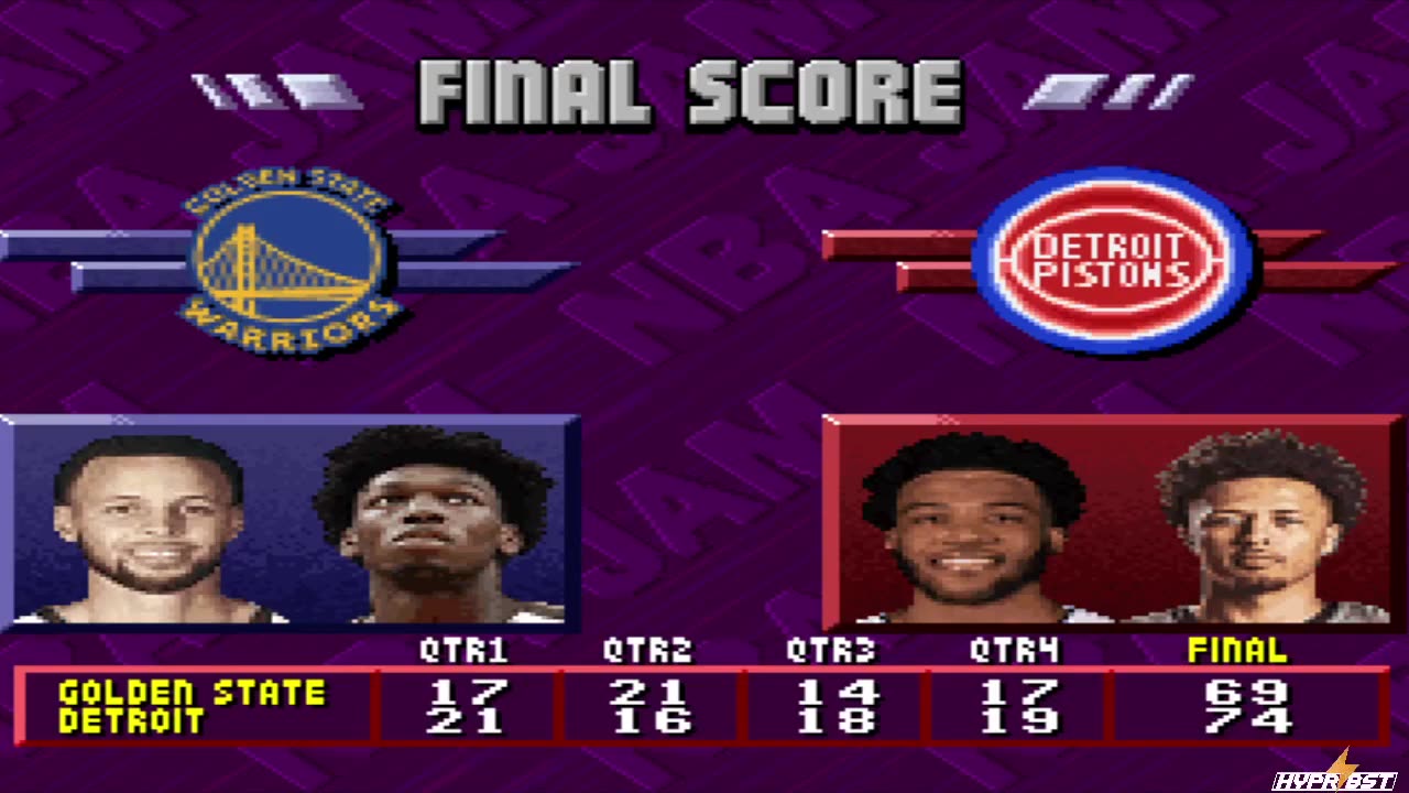 NBA JAM 2K22 Warriors Vs Pistons