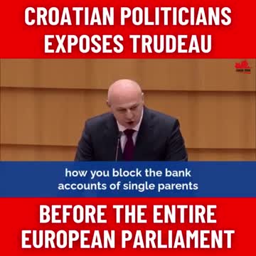 Trudeau EXPOSED by Croatian politician