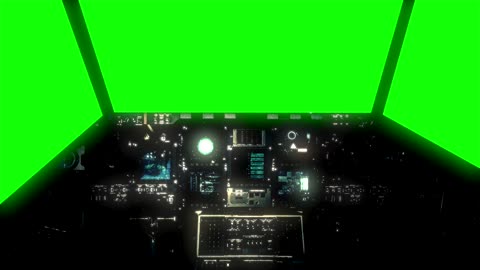 Spaceship on Greenscreen