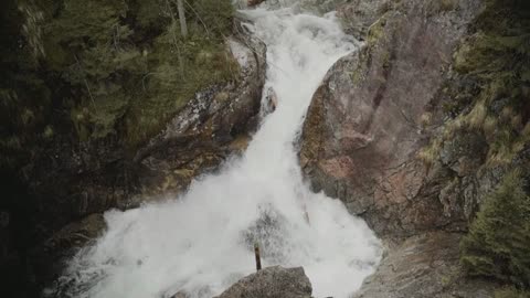 Beautiful waterfall scene