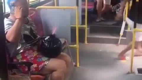 Poor grandma fell down