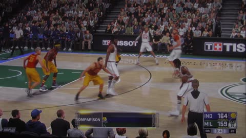 NBA2K: Indiana Pacers vs Milwaukee Bucks (Dunks)