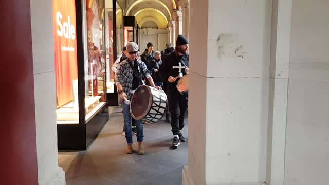 Swanston & Burke Street March - Police Littering - Dynamic Drumming - Speech & Remember The Fallen