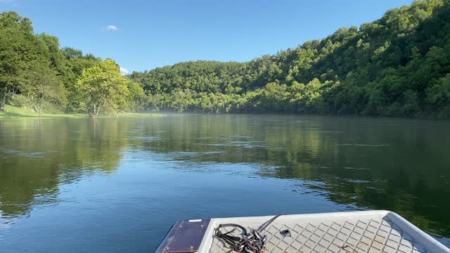 Early Boat Ride on Glassy Water