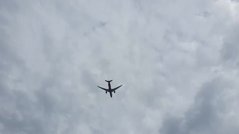 Airplane flying over my head