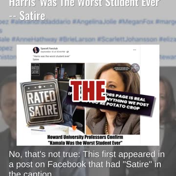 Fact Check: Howard University Professors Did NOT Say Kamala Harris 'Was The Worst Student Ever'