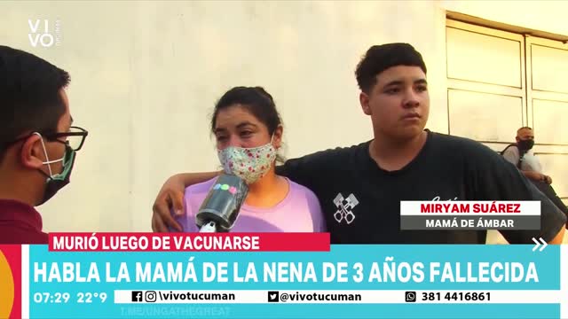 ARGENTINA: 3-Year-Old Girl Dies 1 Day After Receiving COVID-19 Vaccine, Investigation Launched