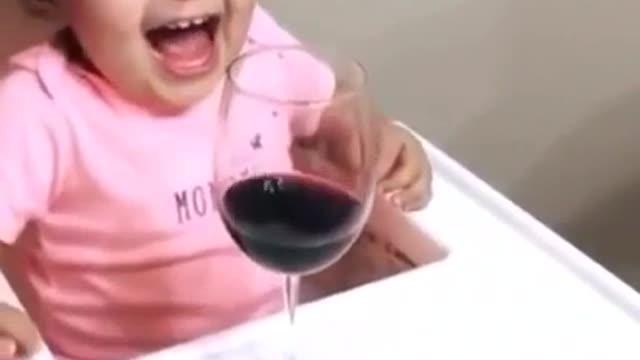 Baby only needs a little wine