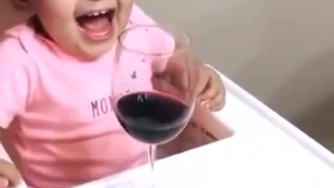 Baby only needs a little wine