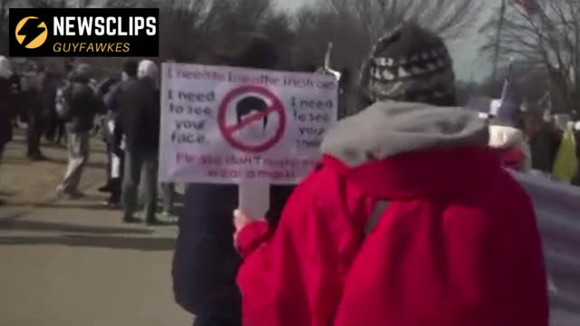 Anti Vaccine Mandate Protest In Washington