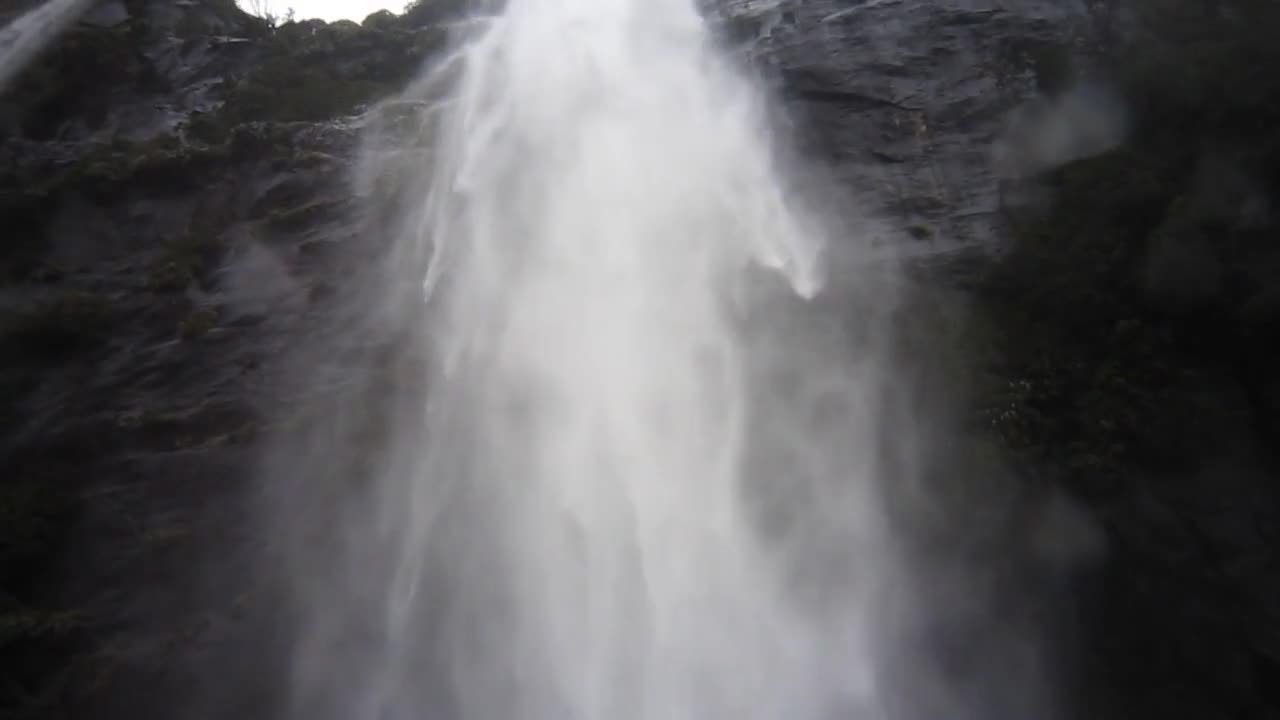 Enjoy the waterfall sound