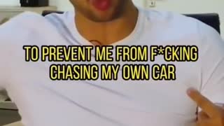 The story of Tate getting his car stolen by a Gang