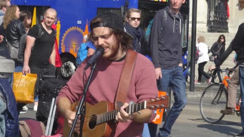 Mark Sugira Busking in London 2017