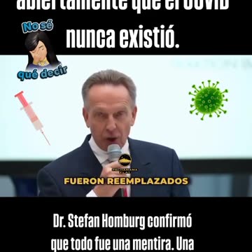 Alemania ewconoce abiertamente que virus chino (covid) nunca existio.