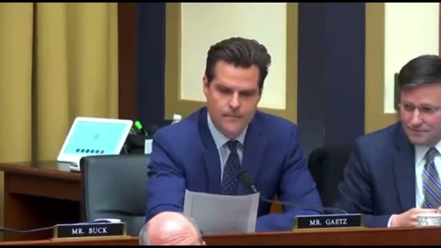 Matt Gaetz: "I successfully entered the HD of Hunter´s laptop into Record - SUBPOENA BIDEN"